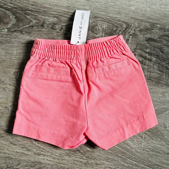 Janie and Jack Ottoman Shorts in Geranium Pink NWTs 6-12 months - Picture 2 of 3